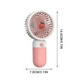 thumbnail image 4 of UttpKLBx Portable Automatic Remote Fan Battery Operated Desk Fan Mini Desktop Cold Fan Portable Electric Fans, for Indoor or Outdoor (Yellow), 4 of 8