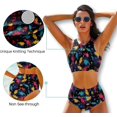 thumbnail image 2 of NICKSUN High Waisted Bikini Sets for Women, 2 Piece Swimsuit Women High Neck Bikinis Racerback Bathing Suits, 2 of 7