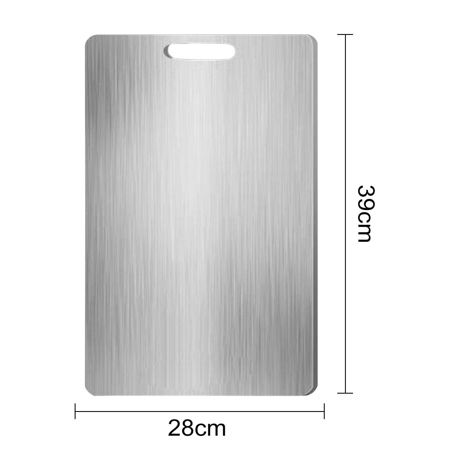 HomeLife Stainless Steel Cutting Board Large Non-Slip Pastry Board for Kitchen Dual-Sided Chopping Board Easy to Clean Multiple Sizes Available Cutting Mats