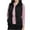 Black, variant on IROINNID Women's Sleeveless Zip Up Jacket Turndown Lapel Short Cover-up Stand Collar Pure Color Pocket Plush Warm Vest, Orange