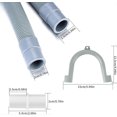 thumbnail image 2 of Washing Machine Drain Hose, Universal Drain Hose, 2M Dishwasher Hose Extension with Bracket and Hose Clamp, 2 of 4
