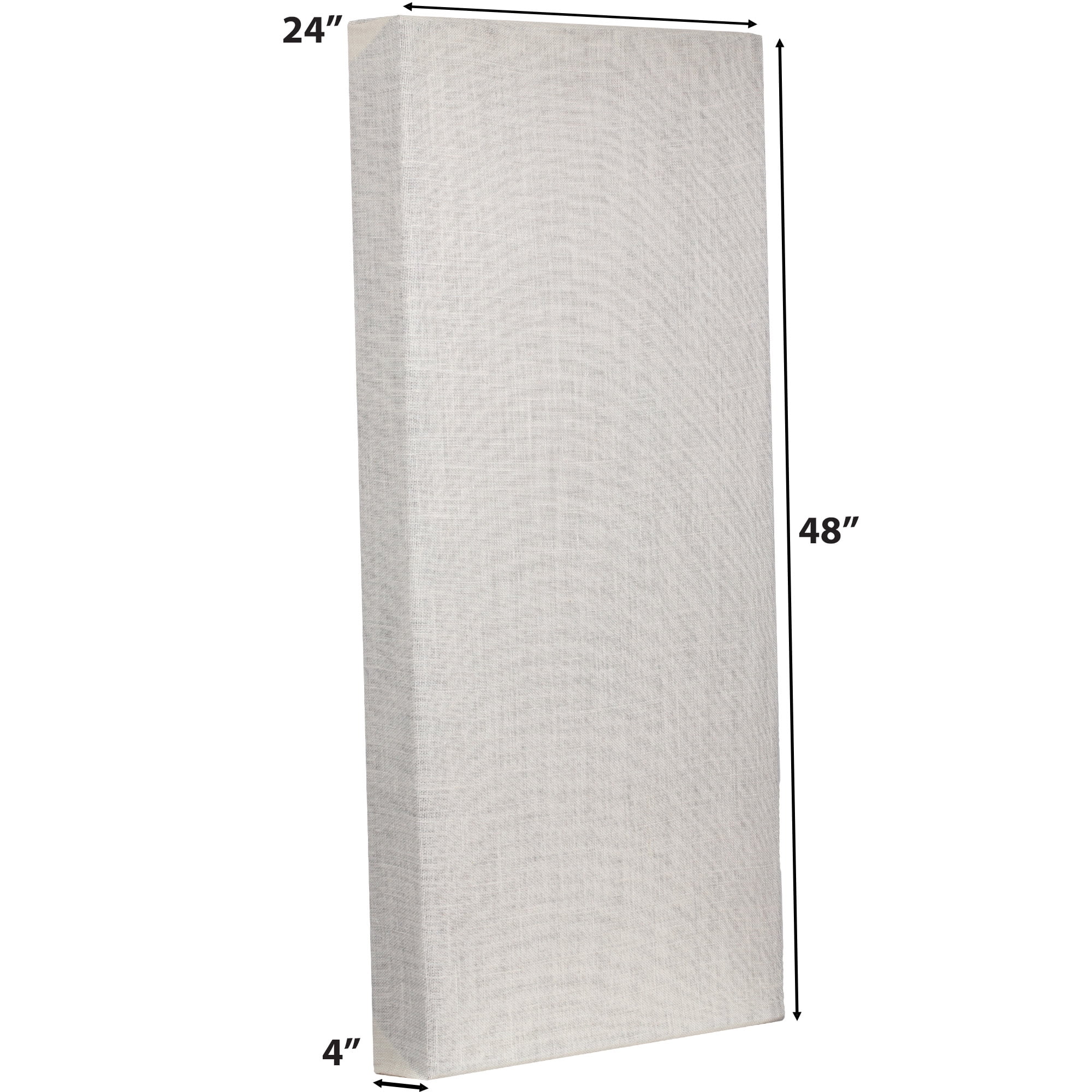 ATS Acoustics Sound Absorbing Acoustic Panel 24" x 48" x 4" Beveled Edge (Ivory)