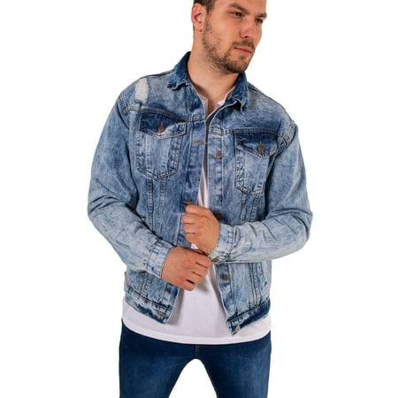 Mens Trucker Jackets Casual Cowboy Rugged Jean Denim Biker The Trucker Jacket