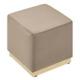 thumbnail image 4 of Modway Tilden 17" Square Performance Velvet Upholstered Ottoman in Taupe Natural, 4 of 9