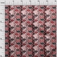 thumbnail image 3 of oneOone Cotton Flex Maroon Fabric Asian Japanese Flower Craft Projects Decor Fabric Printed By The Yard 40 Inch Wide, 3 of 4