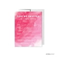 thumbnail image 2 of Koyal Wholesale Pink Watercolor Bridal Shower Paper Invitations, Blank Cards with Envelopes, 20-Pack, 2 of 3