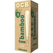 OCB Bamboo Unbleached Cones 75/box
