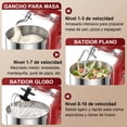 thumbnail image 4 of Batidora de Pedestal Planetaria Honinst 10 Velocidades Uso Doméstico Tazón de 4QT, 4 of 8