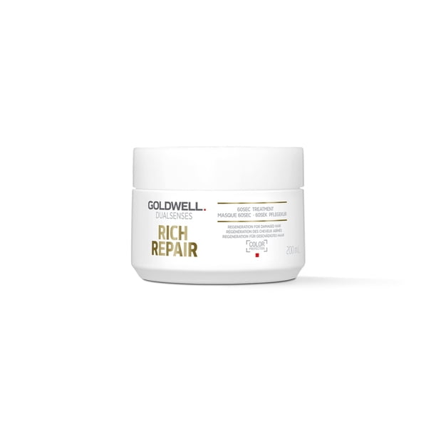 Goldwell Dual Senses Rich Repair 60Sec Treatment (Regeneration For Damaged Hair) 200ml/6.7oz