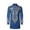 Blue, variant on Summer Shirts for Men Long Sleeve African Hot Gold Print Button Down Blouses Men Dress Shirt Red M