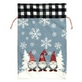 thumbnail image 5 of Large Durable Reusable Santa Design Holiday Sack for Festive Celebrations and Christmas Party Wrapping Storage, 5 of 5