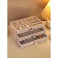 thumbnail image 1 of 1pc Casual Multi-grid Jewelry Storage Box For Women For Jewelry Organization, 1 of 3