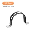 thumbnail image 3 of Unique Bargains 22Pack 2-3/8' Cable Clamp U Shape Stainless Steel Rubber Cushioned Pipe Strap, 3 of 5