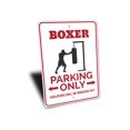 thumbnail image 3 of Boxer Parking Novelty Sign, Metal Wall Decor - 10x14 inches, 3 of 4