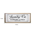 thumbnail image 5 of Wall Decor with Cursive Laundry Co Typography, Brown and White, 5 of 5