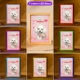 thumbnail image 3 of Happy Valentine's Day Poodle holding flowers Acrylic Plaque with Wood Photo Frame Box Poodles Dog Lover Gifts Idea Light Box - 03005, 3 of 5