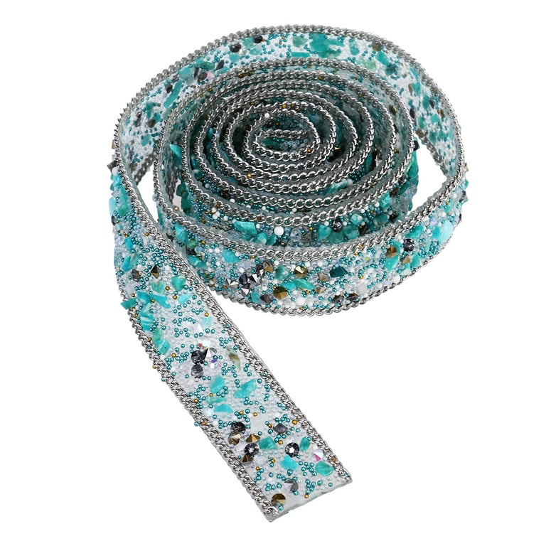 Rhinestone Fabric Sheets Trim Ribbon Crystal Appliques DIY Crafts