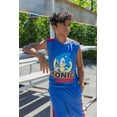 thumbnail image 2 of SEGA Sonic The Hedgehog Little Boys T-Shirt Tank Top and Shorts 3 Piece Outfit Set Toddler to Big Kid, 2 of 5