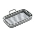thumbnail image 3 of thinsony Fryer Tray Bake Plate Baking Supplies Heating-resistance Compact Size Smooth Surface Washable Multicolored Kitchen Gadget Gray, 3 of 9