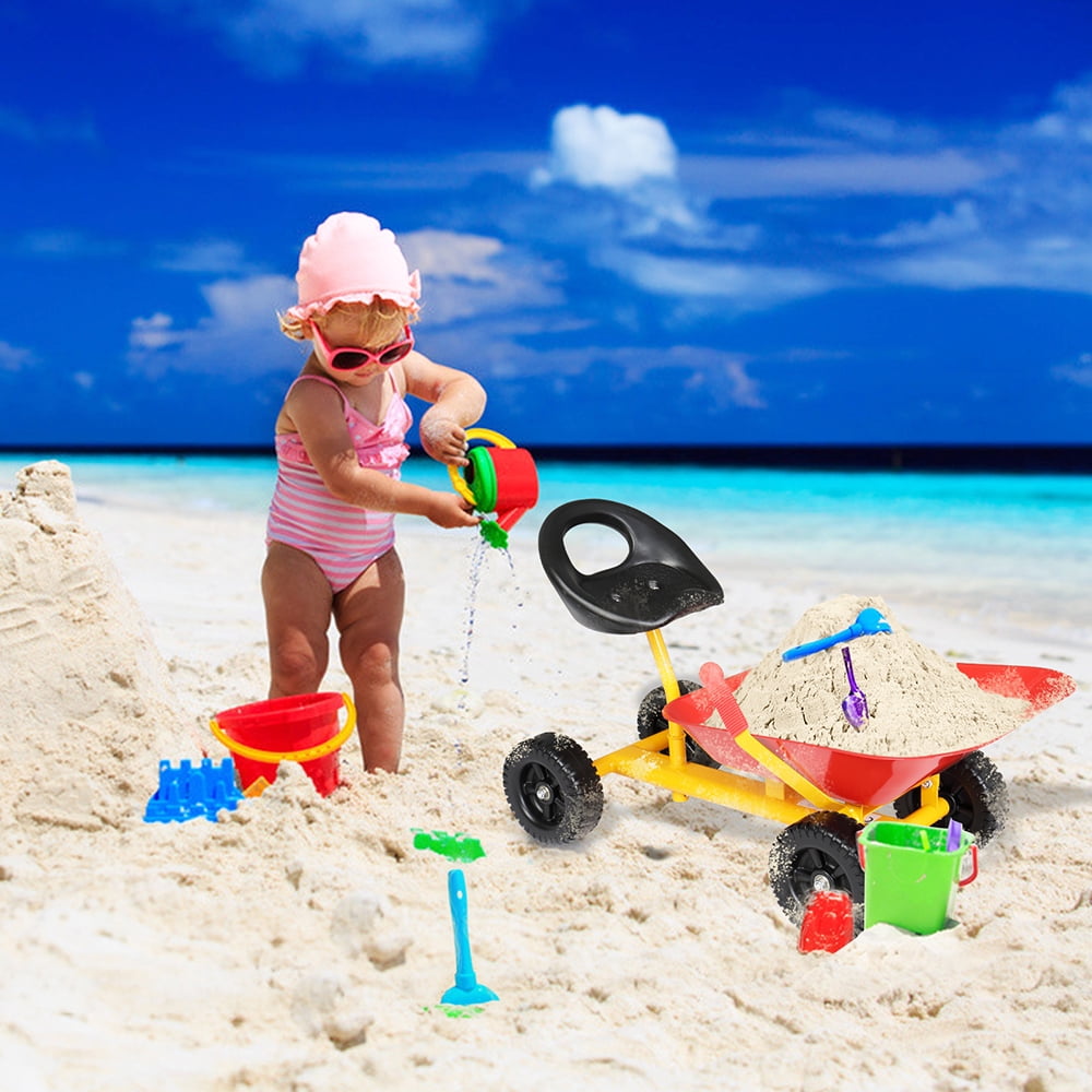 Lowestbest Kids Toy Dump Truck, Metal Dumper With Rubber Hand Grips for Outdoor and Beach, Red Lowestbest Kids Toy Dump Truck, Metal Dumper With Rubber Hand Grips for Outdoor and Beach, Red