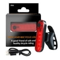 thumbnail image 2 of Bicycle Tail Light Waterproof LED Mountain Bike Light Waterproof LED Rear Lamp Night Cycling Warning Lighting, Red, 2 of 9
