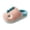 Pink, variant on XIMIN Kids Baby Boys Girls Cute Dinosaur Cozy Plush Slippers Non Slip Cotton Knit Indoors House Bedroom Shoes Fall Winter Warm Furry Shoes