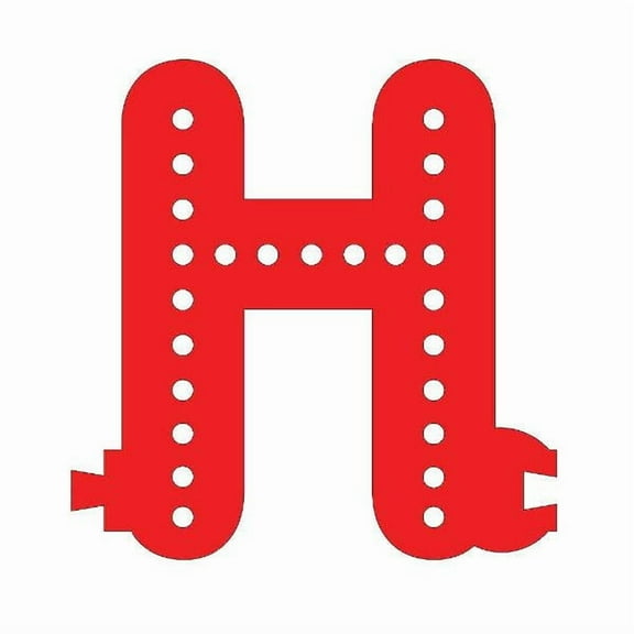 Smart LED Letter H - RED
