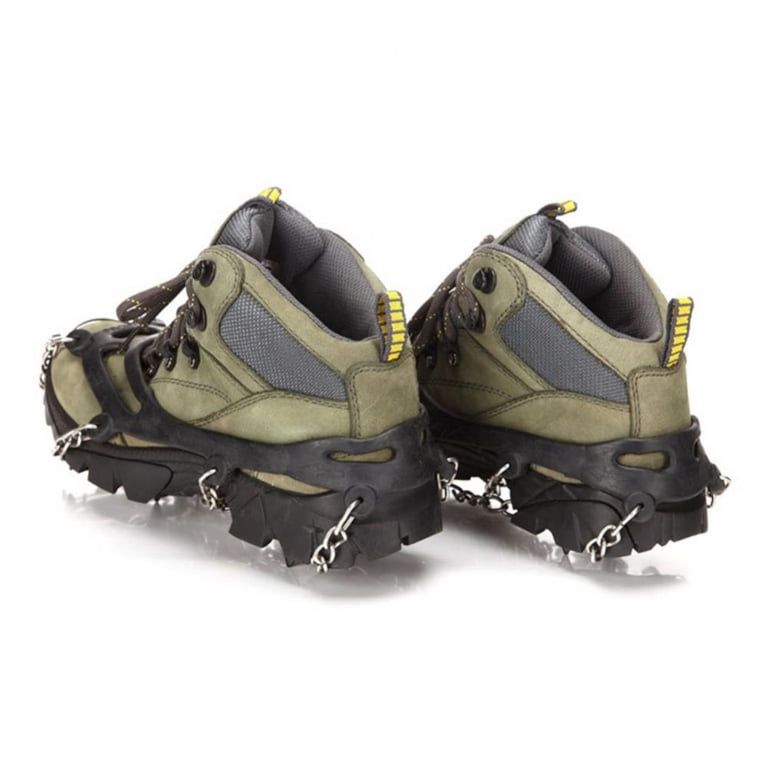 Ice Cleats, Crampons for Hiking Boots and Snow Shoes Non Slip Climbing Spikes Ice Grippers for Traction with Boot Chains and Microspikes for Men and Women