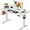 White, variant on ErGear Standing Desk, 44 x 24 Inch Small Sit Stand up Desk, Height Adjustable Electric Standing Desk with 4 Memory Setting Computer Home Office Desk with Splice Board (Vintage )