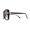 thumbnail image 3 of Womens 1990s Fashion Butterfly Chic Oversize Sunglasses Black Purple Pink, 3 of 4