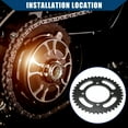 thumbnail image 2 of Unique Bargains 420 Pitch 39 Tooth 76mm Motorcycle Chain Sprocket Rear Sprocket for 50cc 70cc 90cc 110cc Dirt Pit Bike, 2 of 7