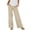 Khaki, variant on Womens Baggy Pants, Comdrip Women's Soft Stretch Elastic Waist Pull-on Long Trousers Lounge Trousers with Pockets Casual Pants for Women Beige L