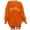 Orange, variant on Women Casual Sweatshrits Oversized Los Angeles Sweatshirt Drop Shoulder Long Sleeve Shirts Vintage y2k Tops Crewneck Pullover Sweathirts
