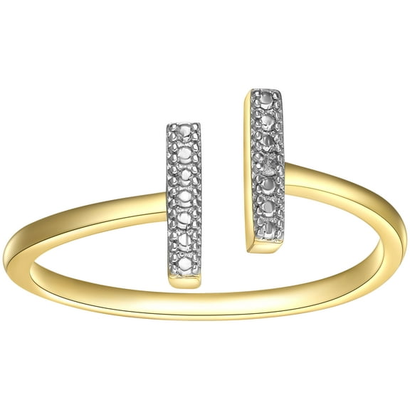 Forever Facets Diamond Accent Open Band Ring