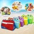 thumbnail image 2 of Beach Toys Shell Bags Kids Seashell Collecting Bag Beach Sand Toy Totes Colorful Swimming Accessories Storage Bag with Adjustable Carrying Straps, 2 of 8