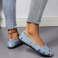thumbnail image 5 of Sngxgn Women's Ballet Flats Slip On Flats Shoes Casual Dress Shoes Ballet Flat(Light Blue,42), 5 of 7