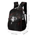 thumbnail image 2 of Death Note 3PCS Casual Backpack Set Bookbag + Pencil Case + Lunch Bag Combination For Travel Work Camping, 2 of 8