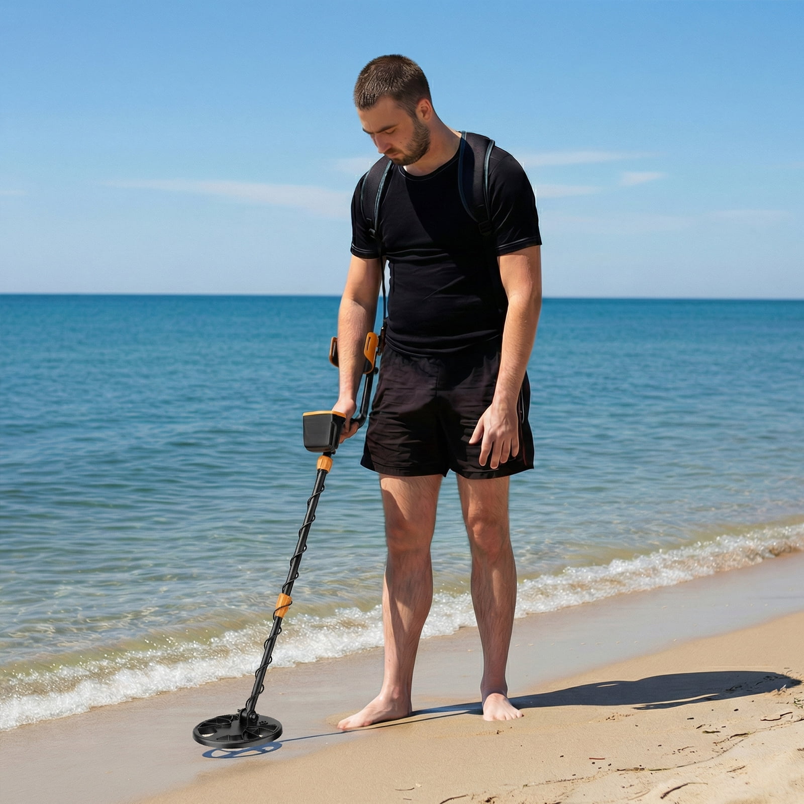 Metal Detector for Adults,Waterproof  Metal Detector with High Accuracy 8" Search Coil,All Metal & Disc Modes for Outdoor Treasure Hunting,Gold Detector