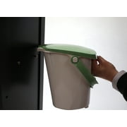 Redmon 1.9 Gal Kitchen Compost Bin, Odor Control Lid for Food Scraps, Beige/Green