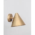 thumbnail image 1 of 1 Light Short Wall Mid Century Modern Raw Brass Sputnik Chandelier Light Fixture, 1 of 3