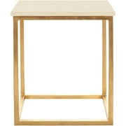 Safavieh Tad Accent Table, Ivory and Gold
