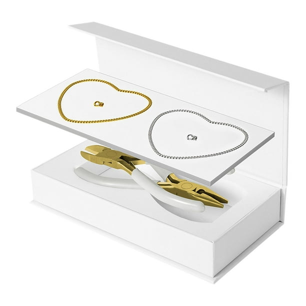 Kit de Pulsera Permanente DIY, Pulsera con Cierre Ligero con Alicates, Joyería Informal, Regalos para Parejas, Compromiso, Boda, Mujer Estilo A