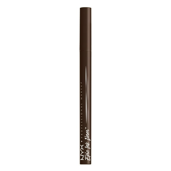NYX Professional Makeup Epic Ink Liner, Waterproof Liquid Eyeliner, Dark Chocolate, 0.03 fl oz