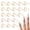 Gold, variant on 20 Pieces Detachable Nail Rings Gold, Adjustable Fingernail Rings for Women  Gift, Reusable No Glue Metal Nails for Fingers Art Decoration