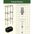thumbnail image 5 of Self Watering Rectangular Tomato Planter with Trellis, 1PC for Indoor Outdoor Garden Patio (Rectangular, 1PC), 5 of 9