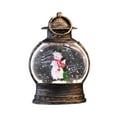 thumbnail image 3 of Bola de nieve con forma de farol, brillante, adorno navideño de resina para jardín. Muñeco de nieve, 3 of 9