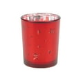 thumbnail image 2 of Christmas Glass Candle Holder, Small Aromatic Tea Light Cup with Holiday Patterns for Table Centerpiece, Festive Gift Idea(Red), 2 of 4