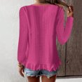 thumbnail image 4 of Summer Tops for Women Shirt Space T Shirt Long Sleeve T Womens Swim Womens Turtleneck Long Sleeve Short Shirts Plain Solid Women Casual Short RD3 2XL, 4 of 6