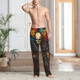 thumbnail image 6 of Lsque Vibrant Skull Soldier Print Men's Pajama Pants, Lounge Pant - Comfortable Home Wear,Elastic Waistband, Stylish Design-X-Large, 6 of 9