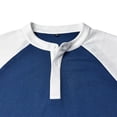 thumbnail image 4 of ZHOGXU Fashion Patchwork Short Sleeve O Neck Men's T Shirts With Button Comfortable Everyday Wear, 4 of 4